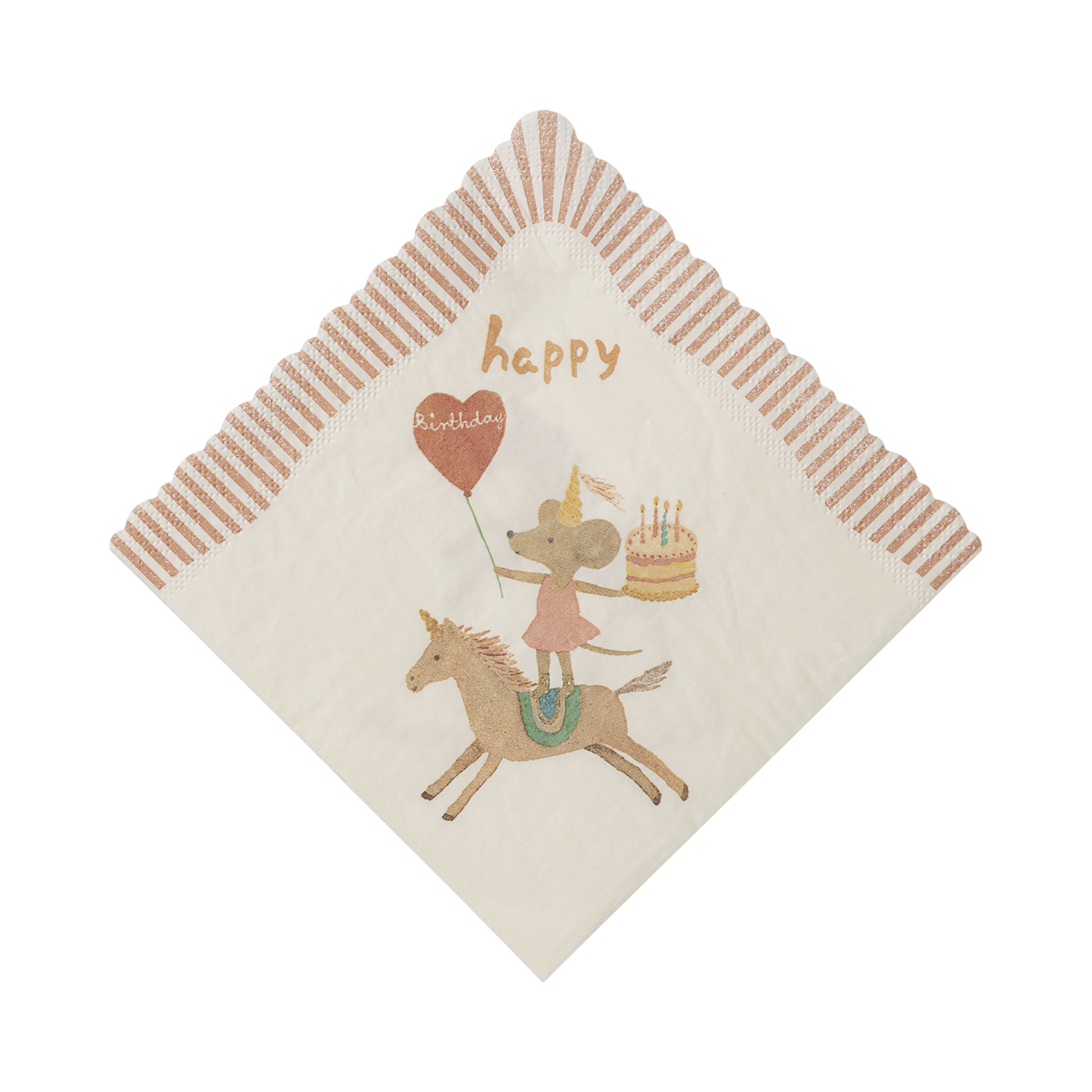 Napkins, Happy birthday - Unicorn