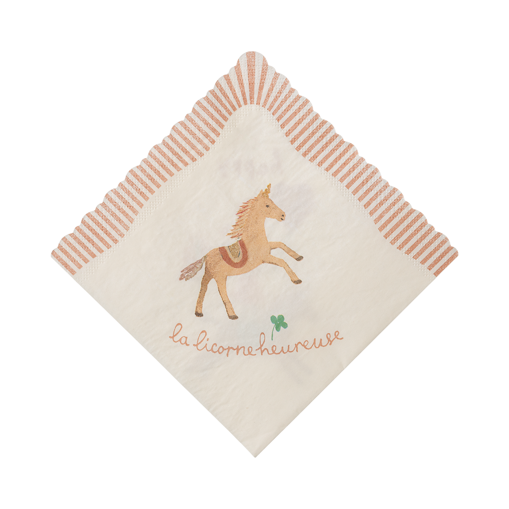 Napkins, Happy birthday - Unicorn