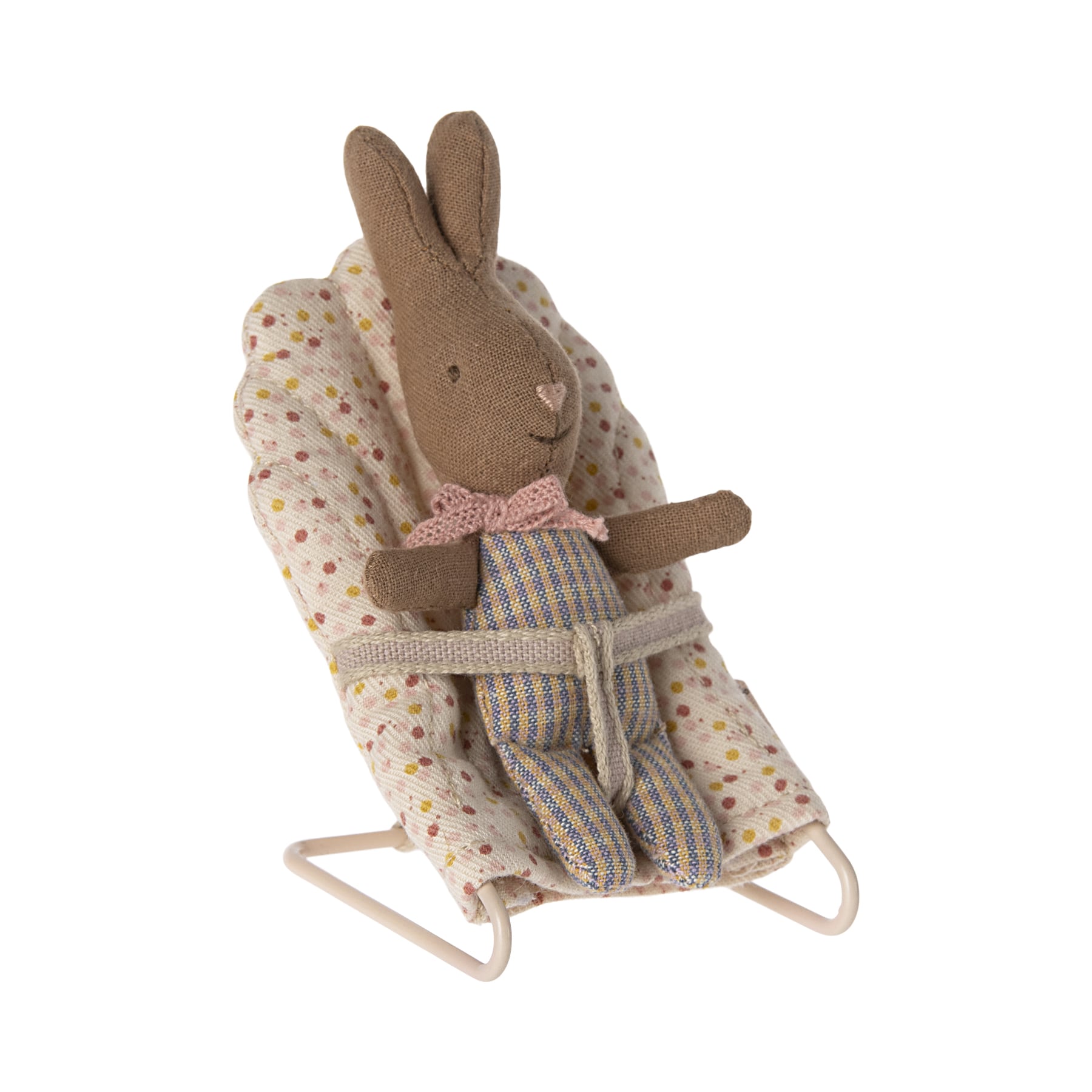 Coniglio bebè rosa/blu a quadretti, My | Maileg