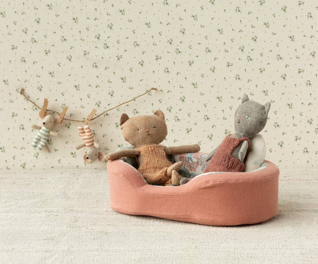 Cestino cuccia per peluche piccolo, Corallo