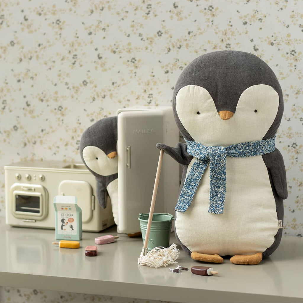 Penguin in linen/cotton, Small
