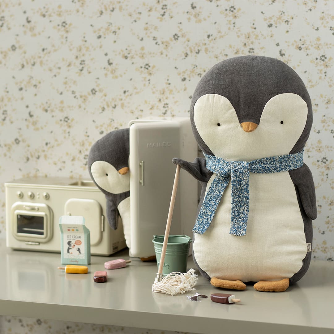 Penguin in linen/cotton, Small