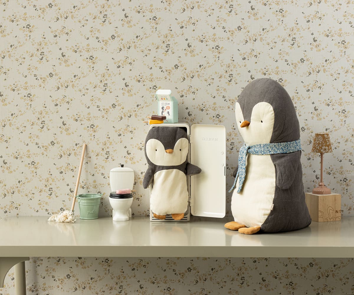 Penguin in linen/cotton, Small