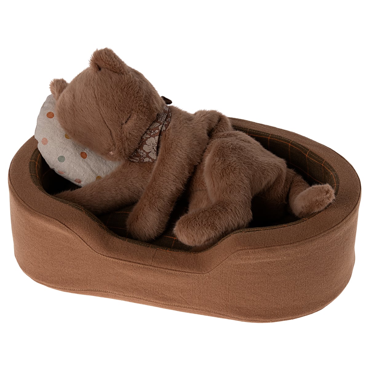 Medium Plush Toy Basket, Brown