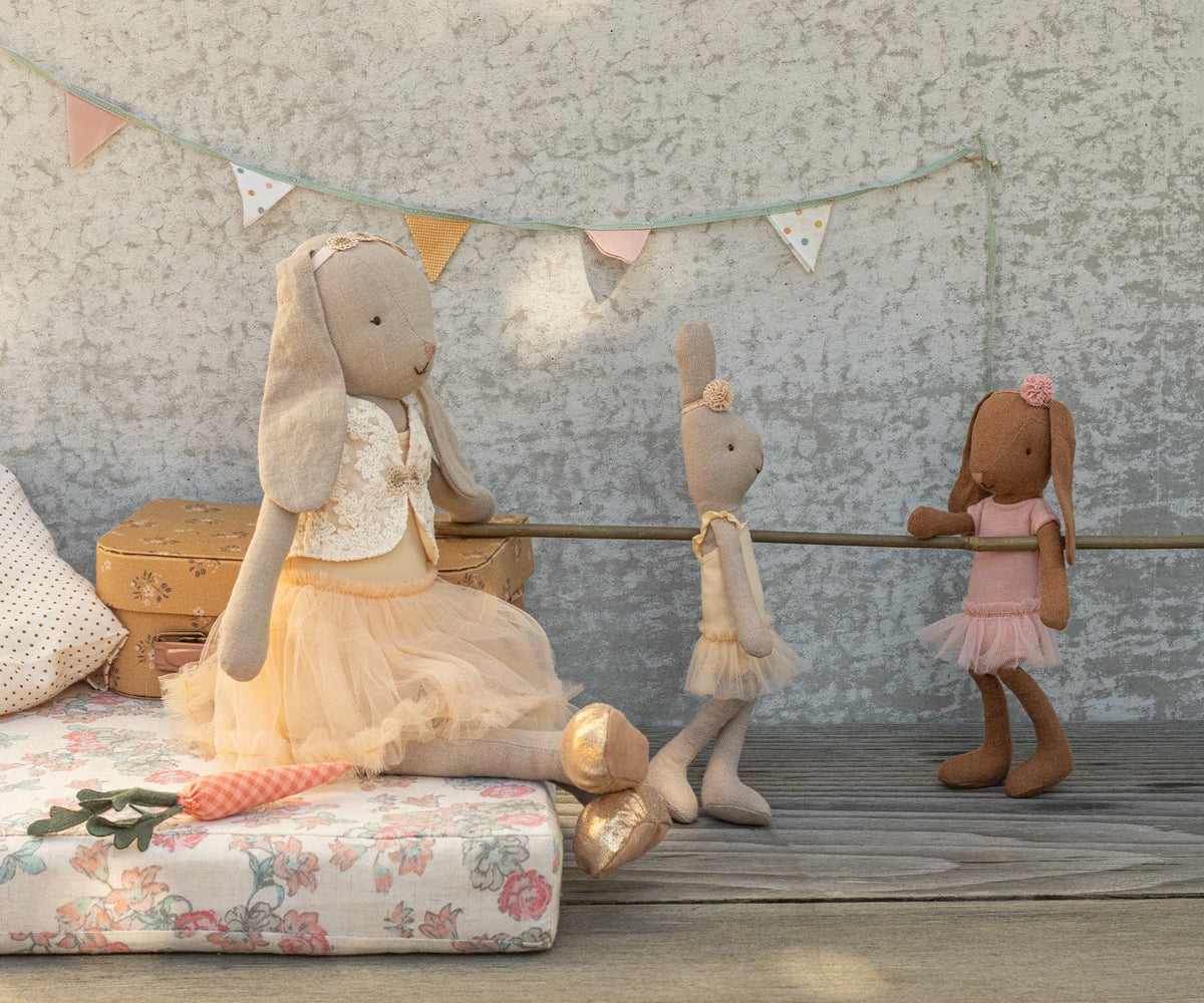 Coniglio Bunny, Taglia 1 - Tuta e gonna da ballerina rosa