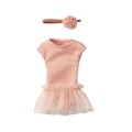 Vestiti per conigli, Taglia 1 - Tuta e gonna da ballerina rosa