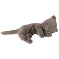 Sleeping kitten plush, Small - Grey