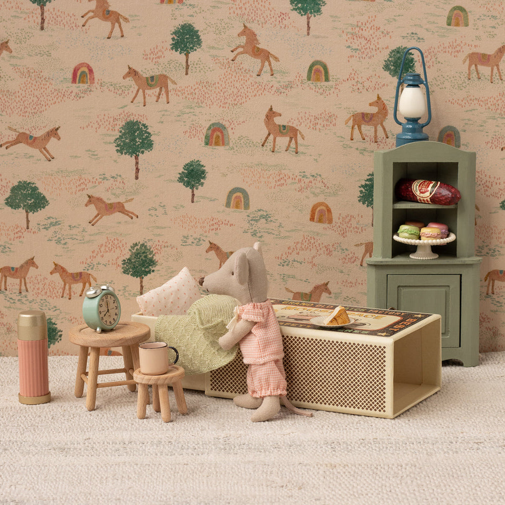 Little sister mouse in matchbox