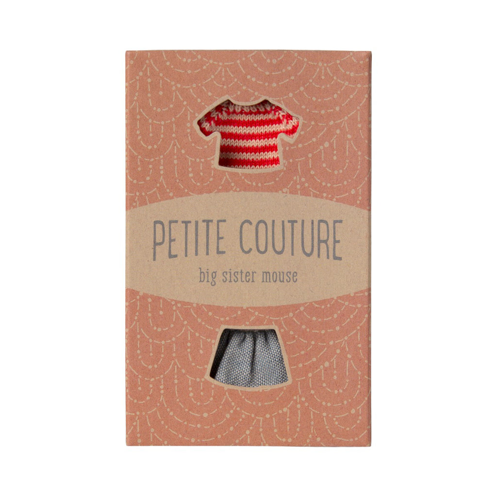 Clothes for big sister mouse, Sweater and skirt