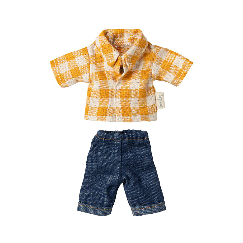 Clothes for daddy mouse, Checkered shirt and pants
