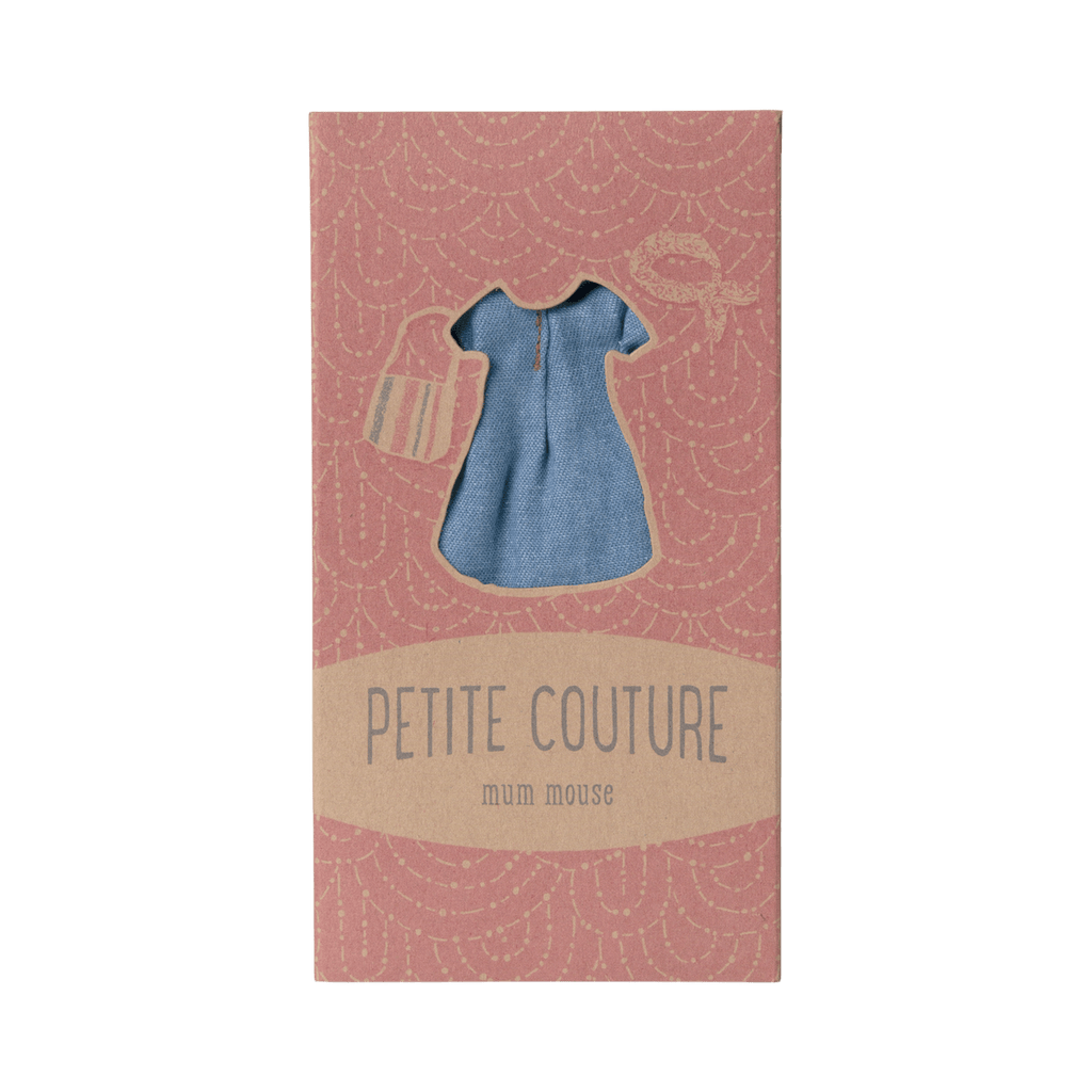 Clothes for Mouse Mom, Denim Dress and Bag
