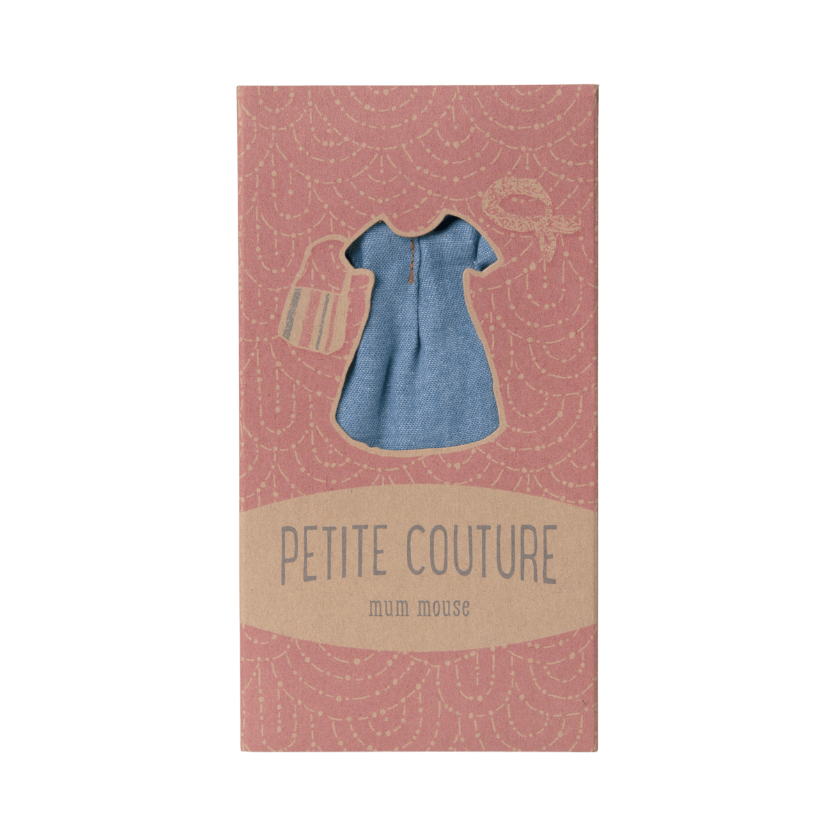 Clothes for Mouse Mom, Denim Dress and Bag