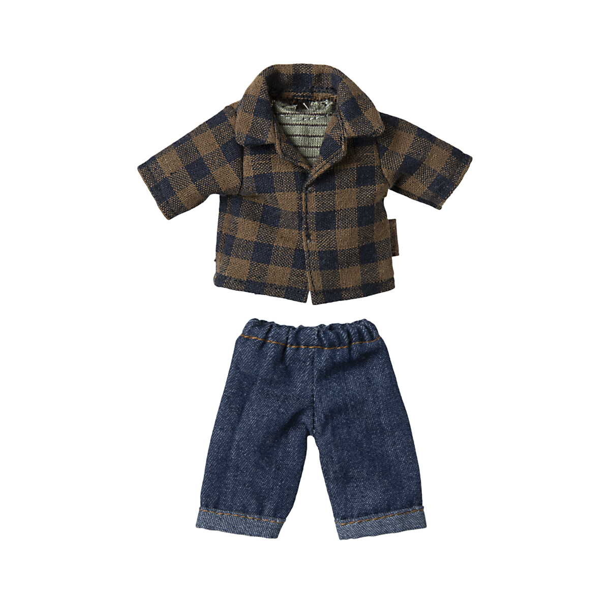 Clothes for daddy mouse, Plaid shirt and pants