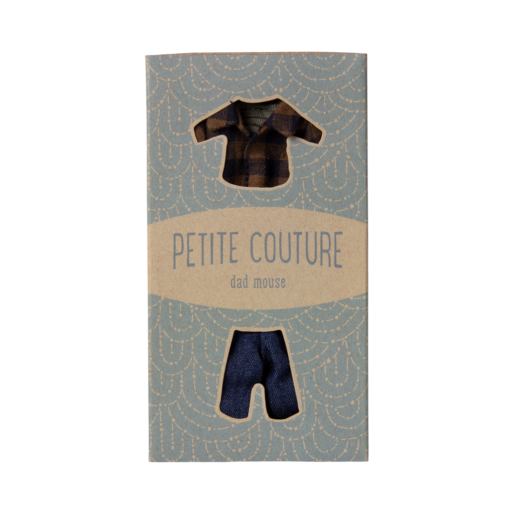 Clothes for daddy mouse, Plaid shirt and pants