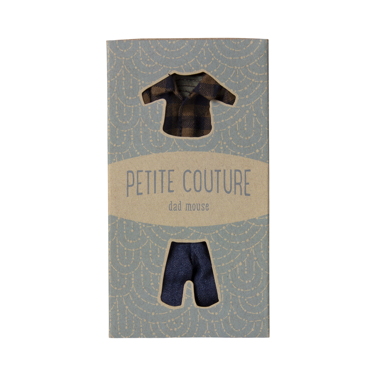 Clothes for daddy mouse, Plaid shirt and pants
