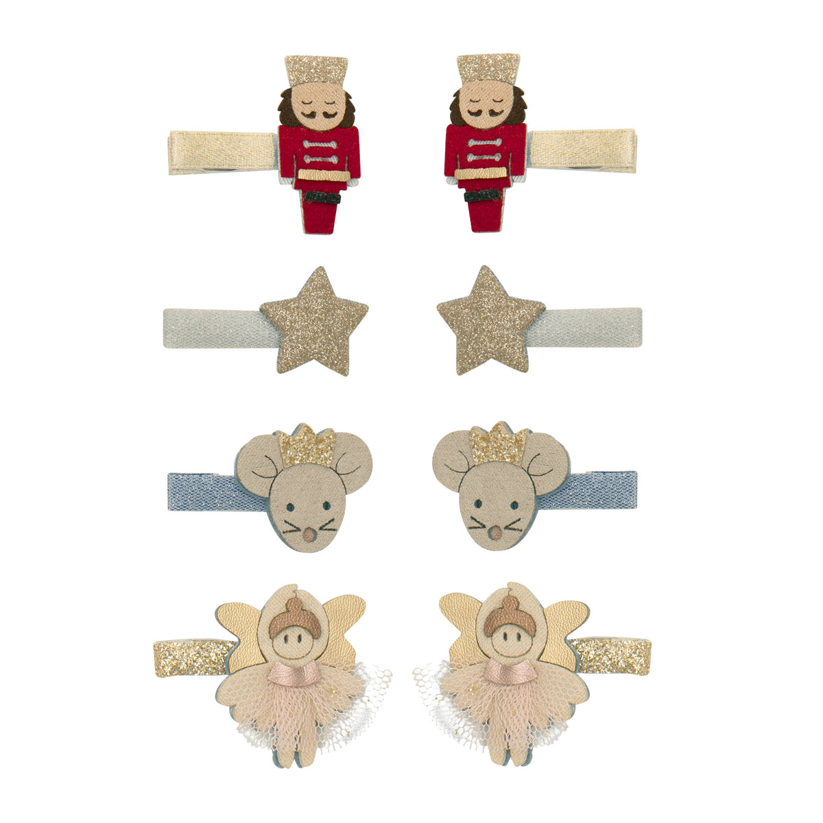 Mini fermagli per capelli, Schiaccianoci - Mimi e Lula