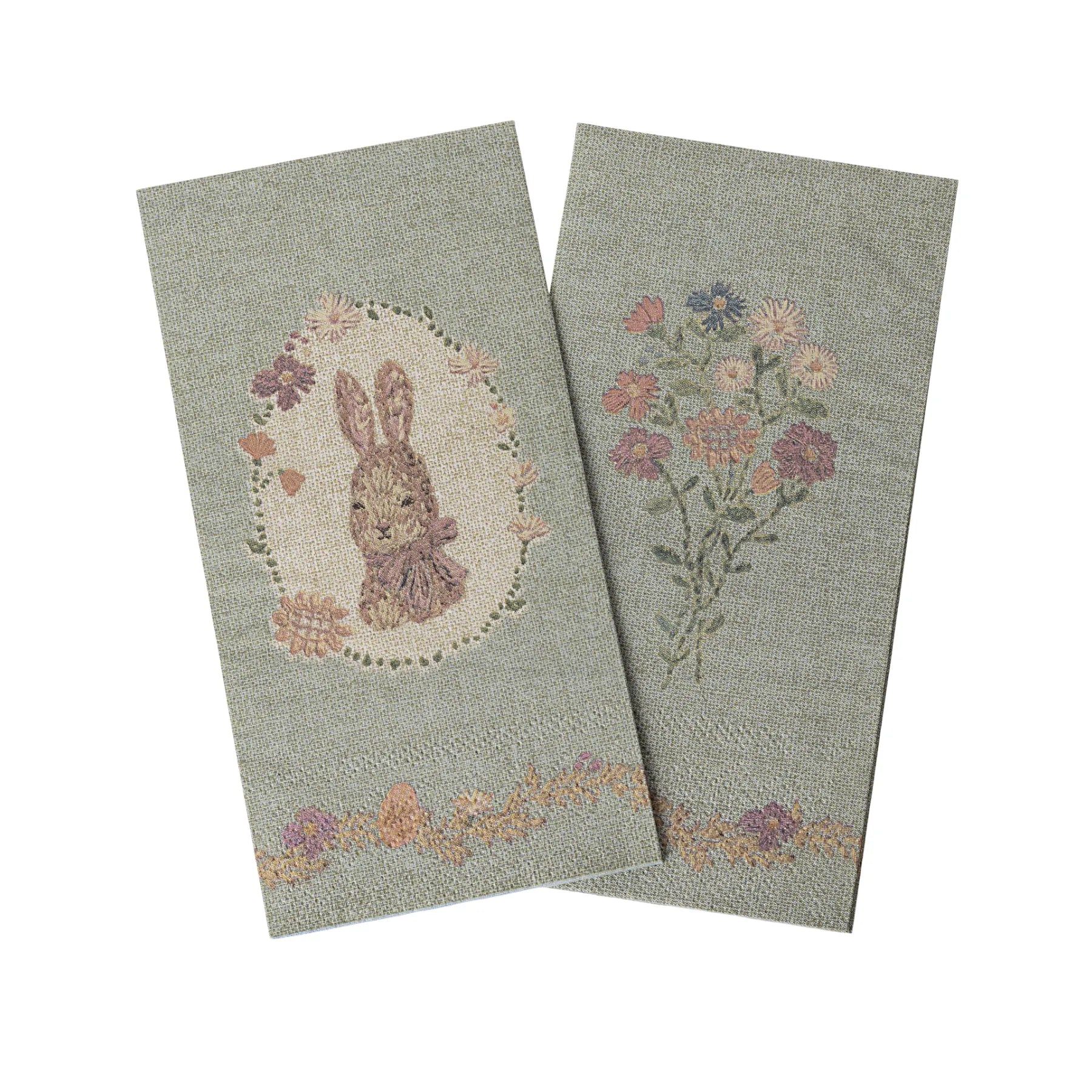 Tovaglioli per Pasqua, Lapin de Pâques, Verde rosa | Maileg