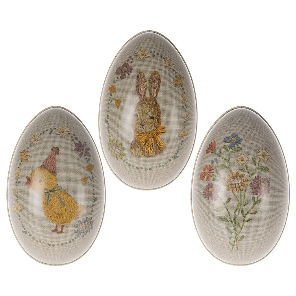 Uovo di Pasqua in metallo piccolo