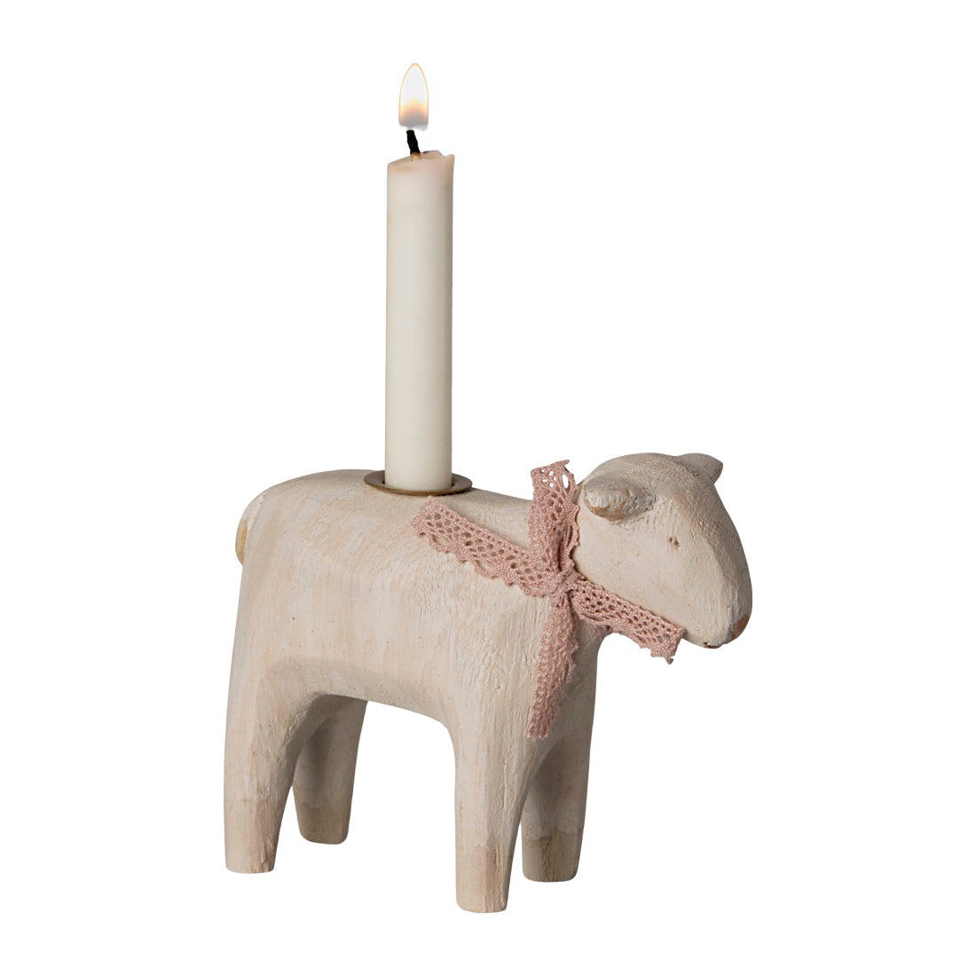 Portacandele, Agnello - Rosa