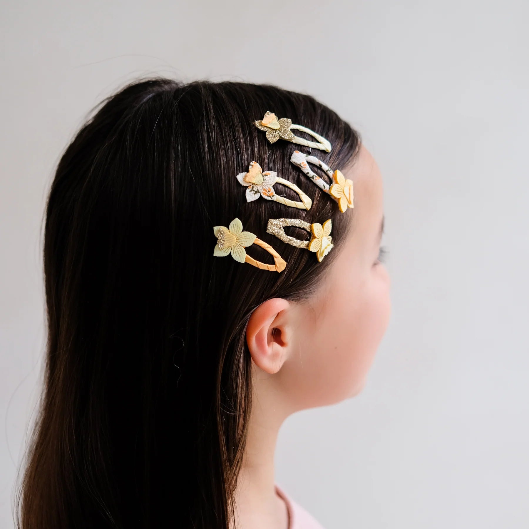 Fermagli per capelli, Fiori gialli