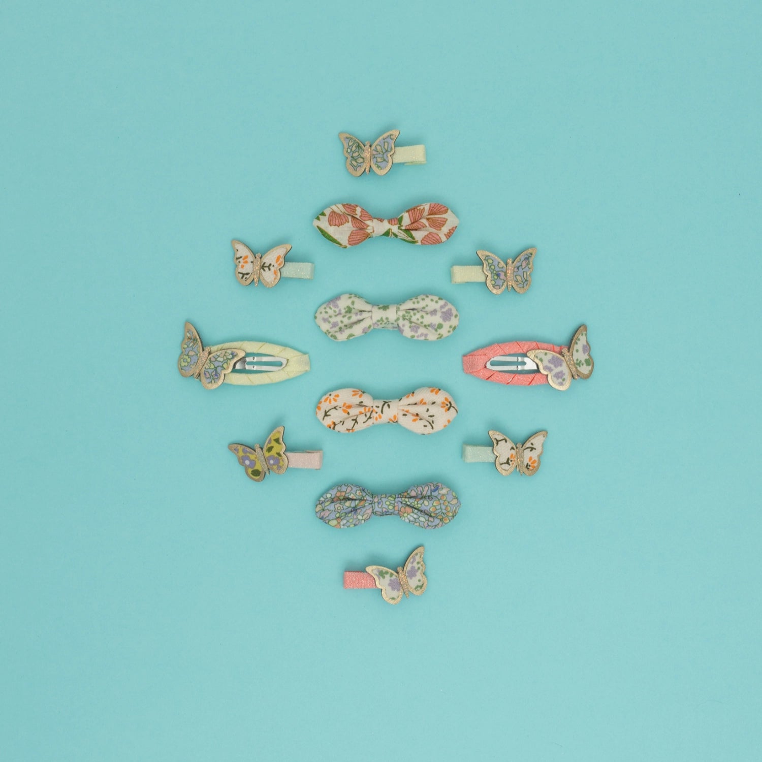 Fermagli Farfalle floreali