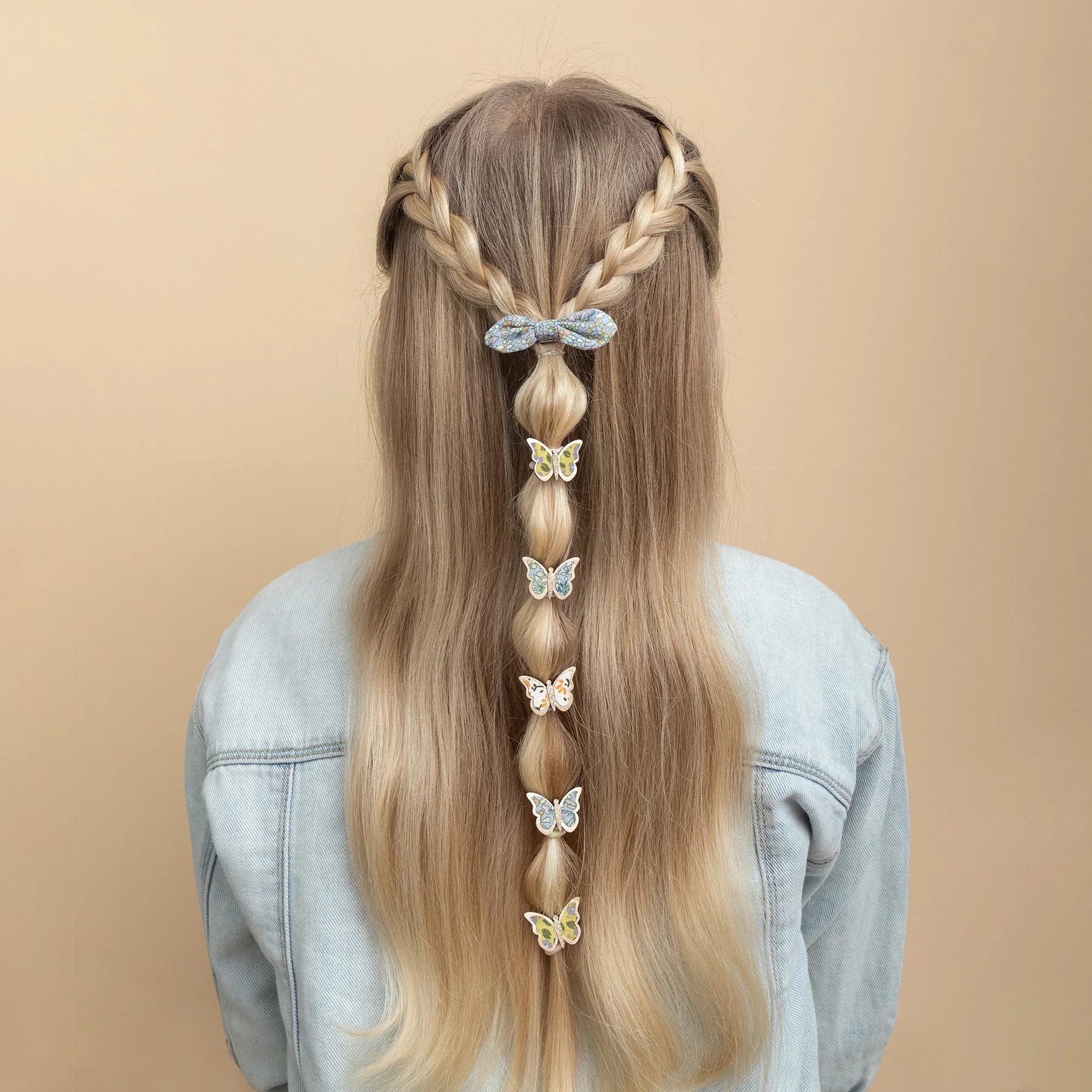 Elastici per capelli, Farfalle floreali