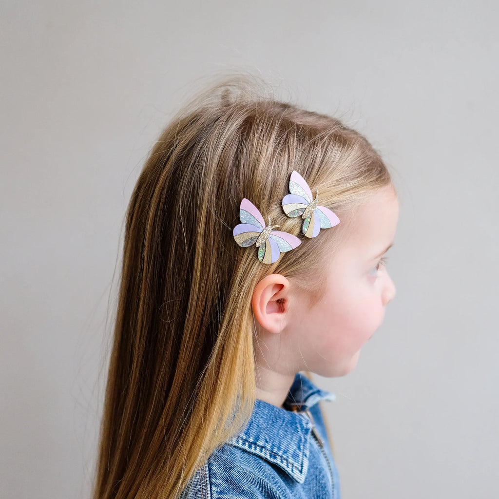 Pinces à cheveux, Papillon rayé