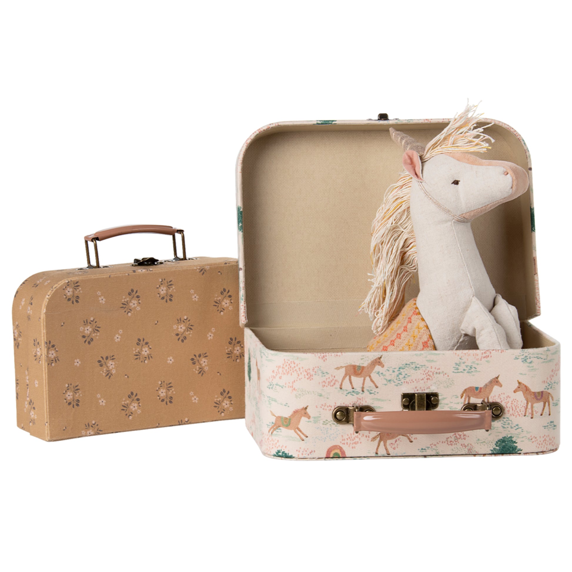Set di valigette in tessuto - Unicorno (2 pezzi)