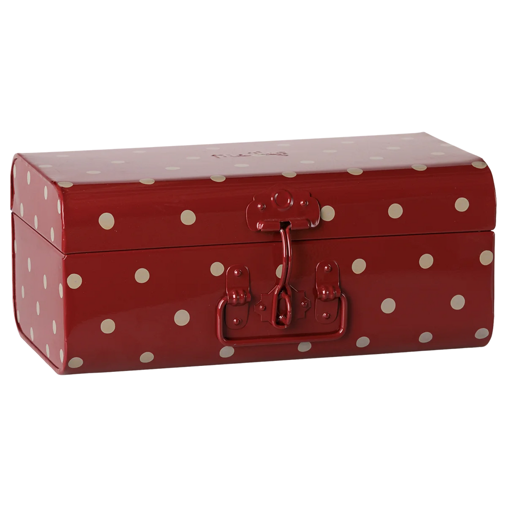Malle de rangement avec plateau, Small - Rouge foncé