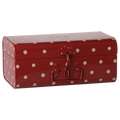 Malle de rangement avec plateau, Small - Rouge foncé