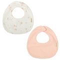 Set of 2 bamboo and organic cotton bibs, Monet