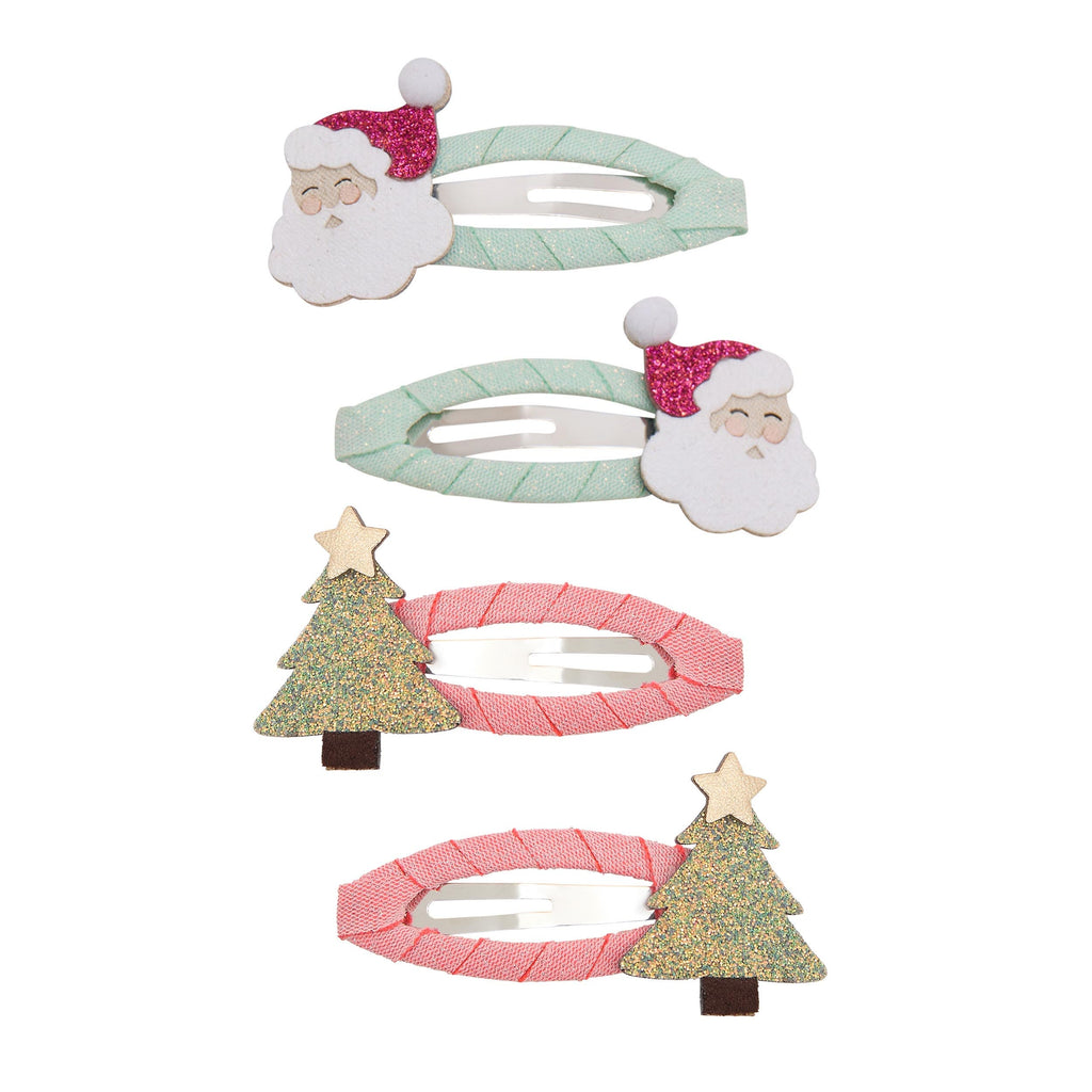 Fermagli per capelli, Babbo Natale e alberi - Mimi e Lula