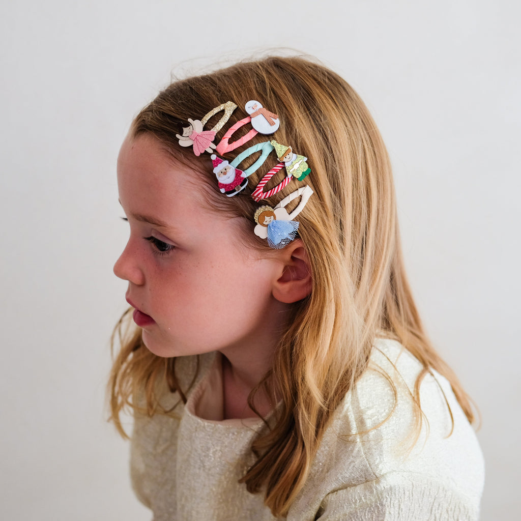 Mini fermagli per capelli, Personaggi di Natale - Mimi e Lula