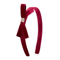 Cerchietto con fiocco Violet, Bordeaux - Mimi e Lula