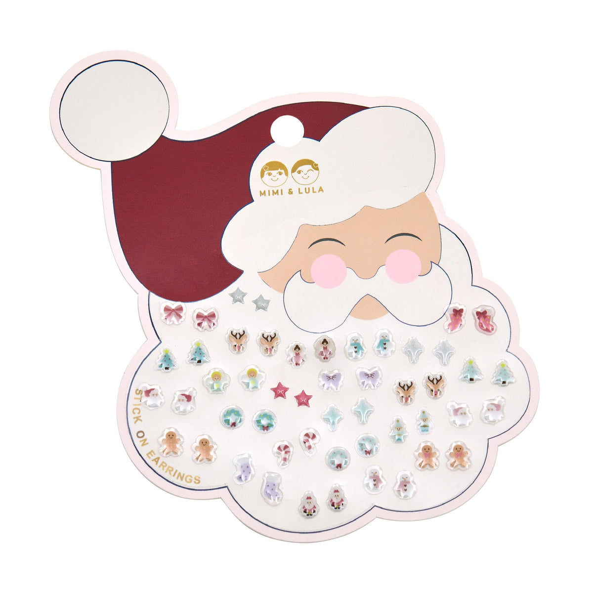 Orecchini adesivi, Babbo Natale - Mimi e Lula