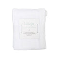 Copertina per neonati in cotone a nido d'ape – Bianco (100cm x 80cm)