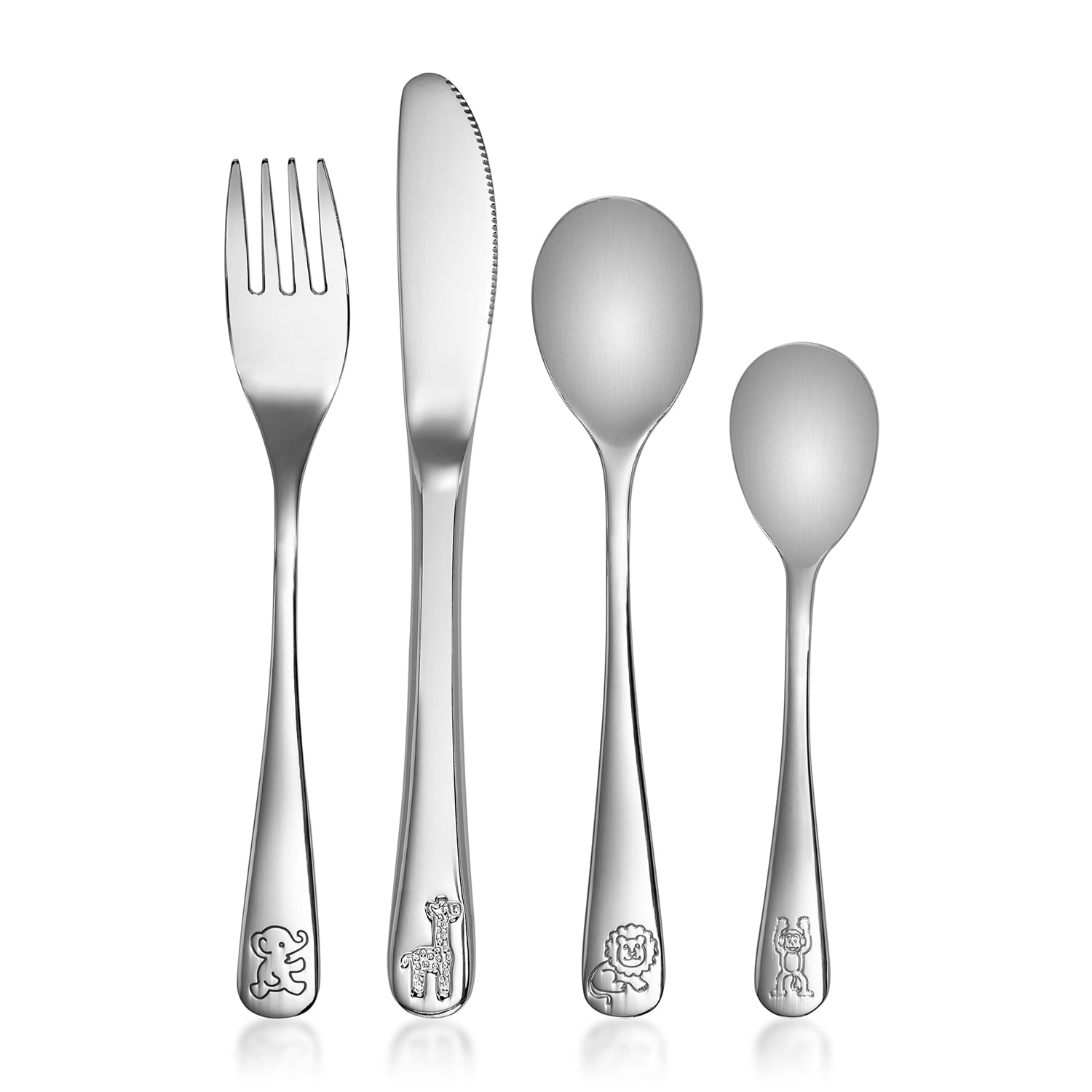 4-piece stainless steel children's cutlery set