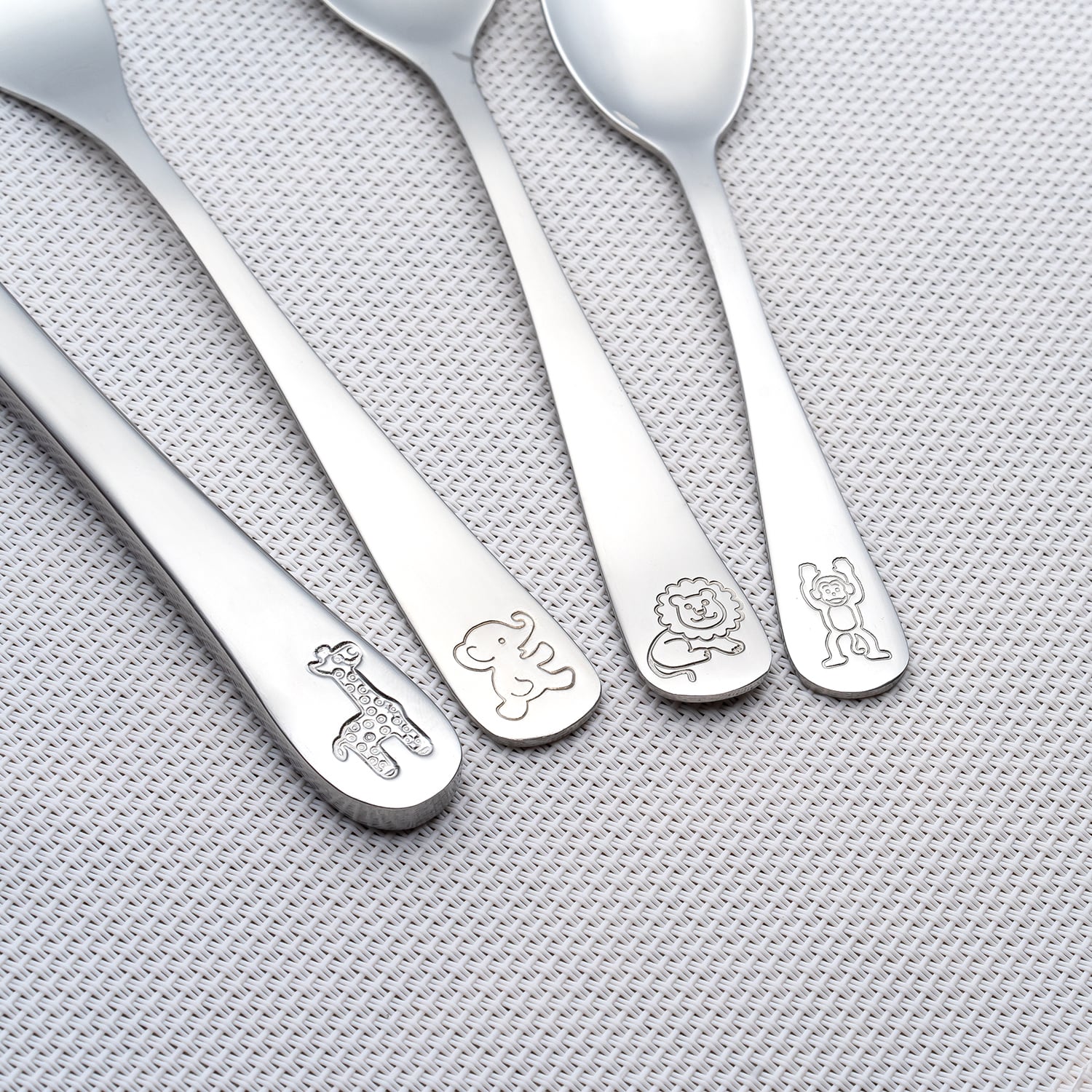 Set posate bambino in acciaio inox, 4 pezzi
