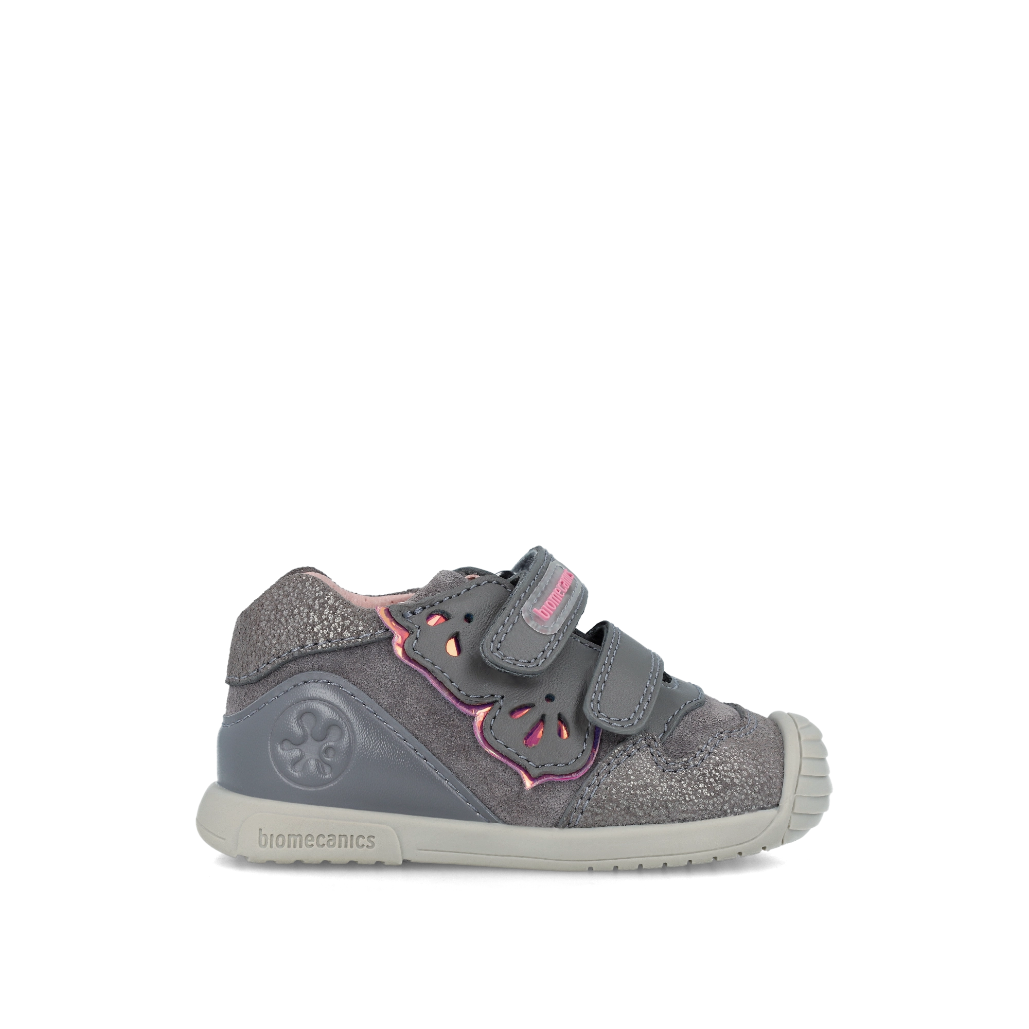 Biogateo casual gray glitter urban shoe 