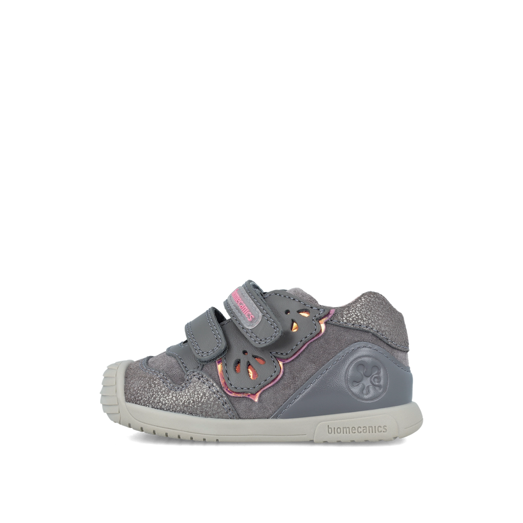 Biogateo casual gray glitter urban shoe 