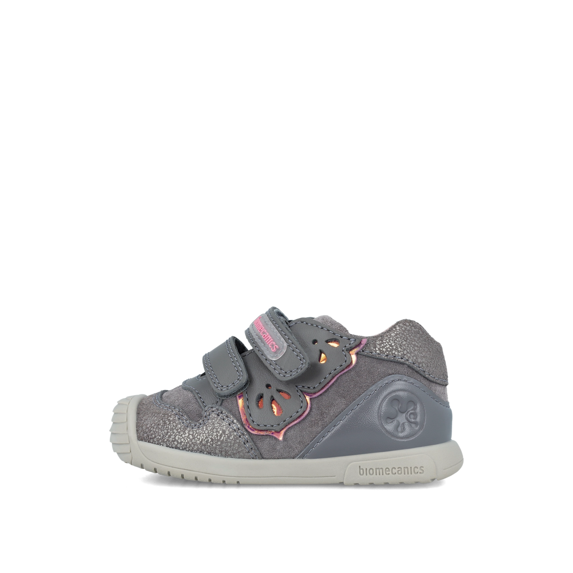 Biogateo casual gray glitter urban shoe 