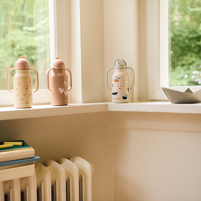 Water bottle with handles in stainless steel 250ml, Sailing