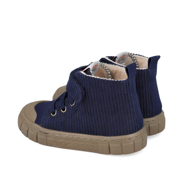 Blue navy velvet barefoot boots