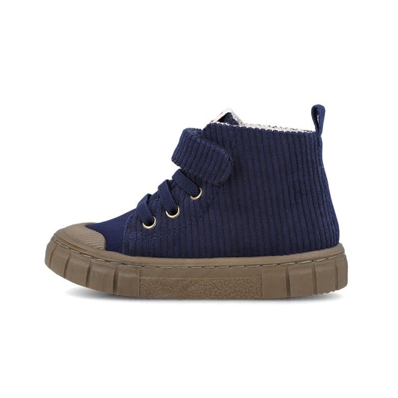 Blue navy velvet barefoot boots