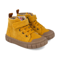 Bottines barefoot velours jaune