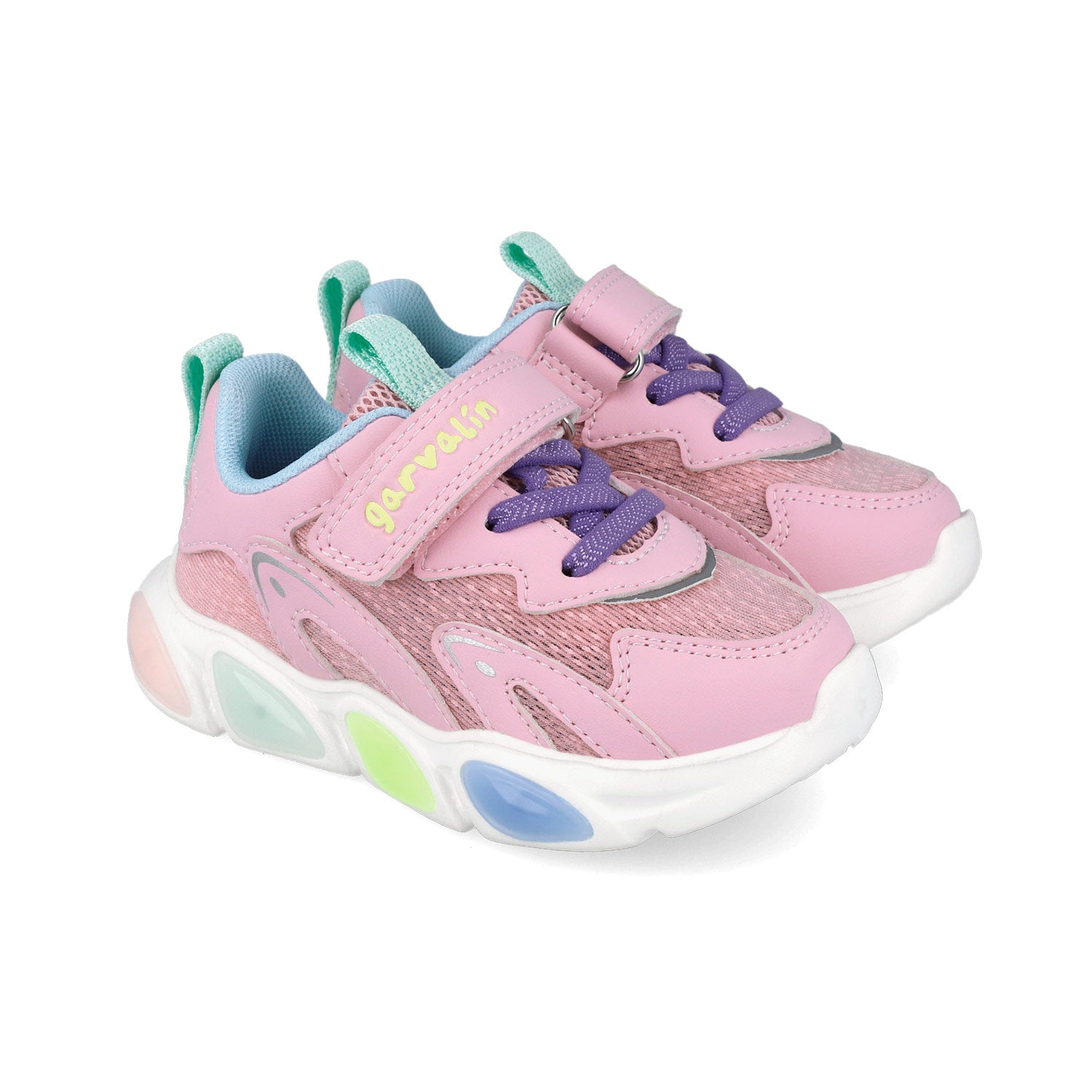 Sneaker con luci, Rosa