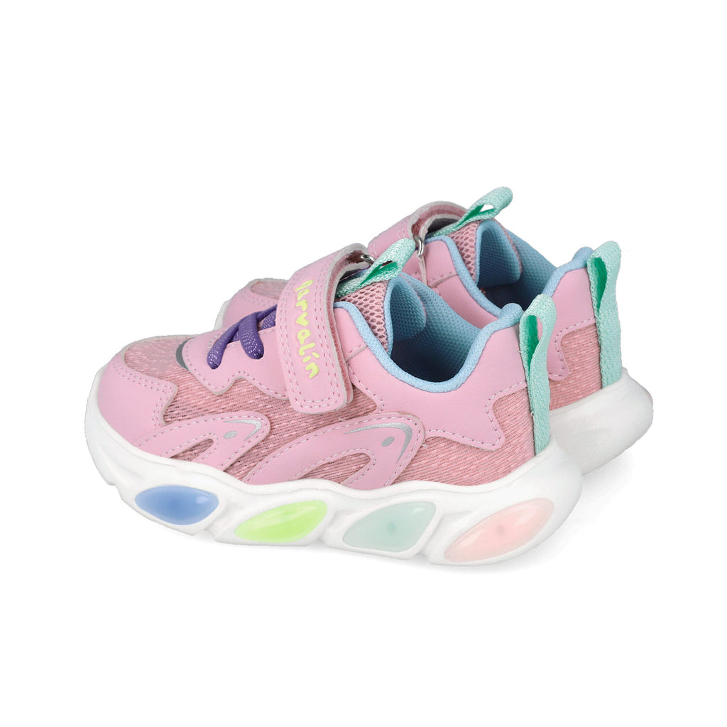 Sneaker con luci, Rosa