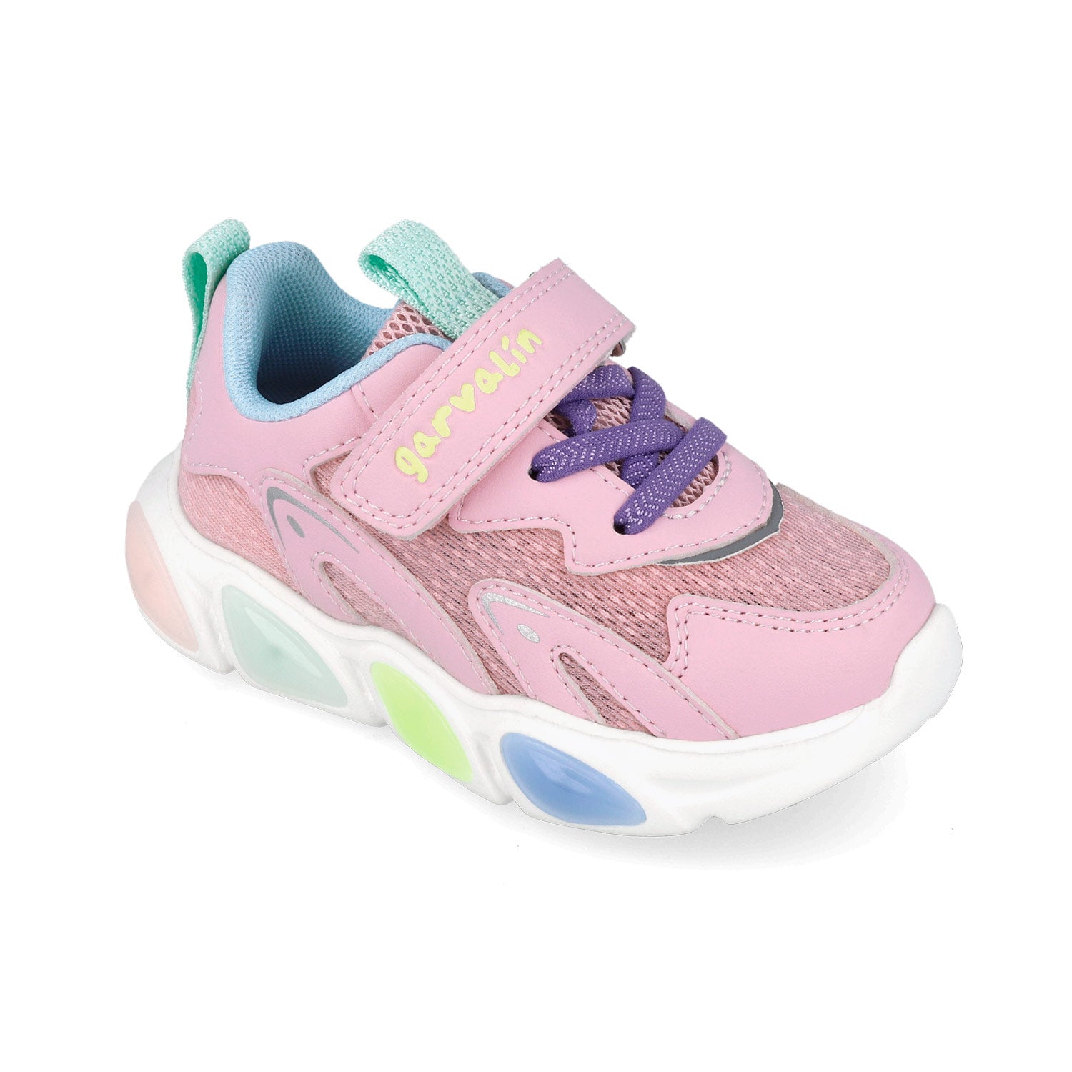 Sneaker con luci, Rosa