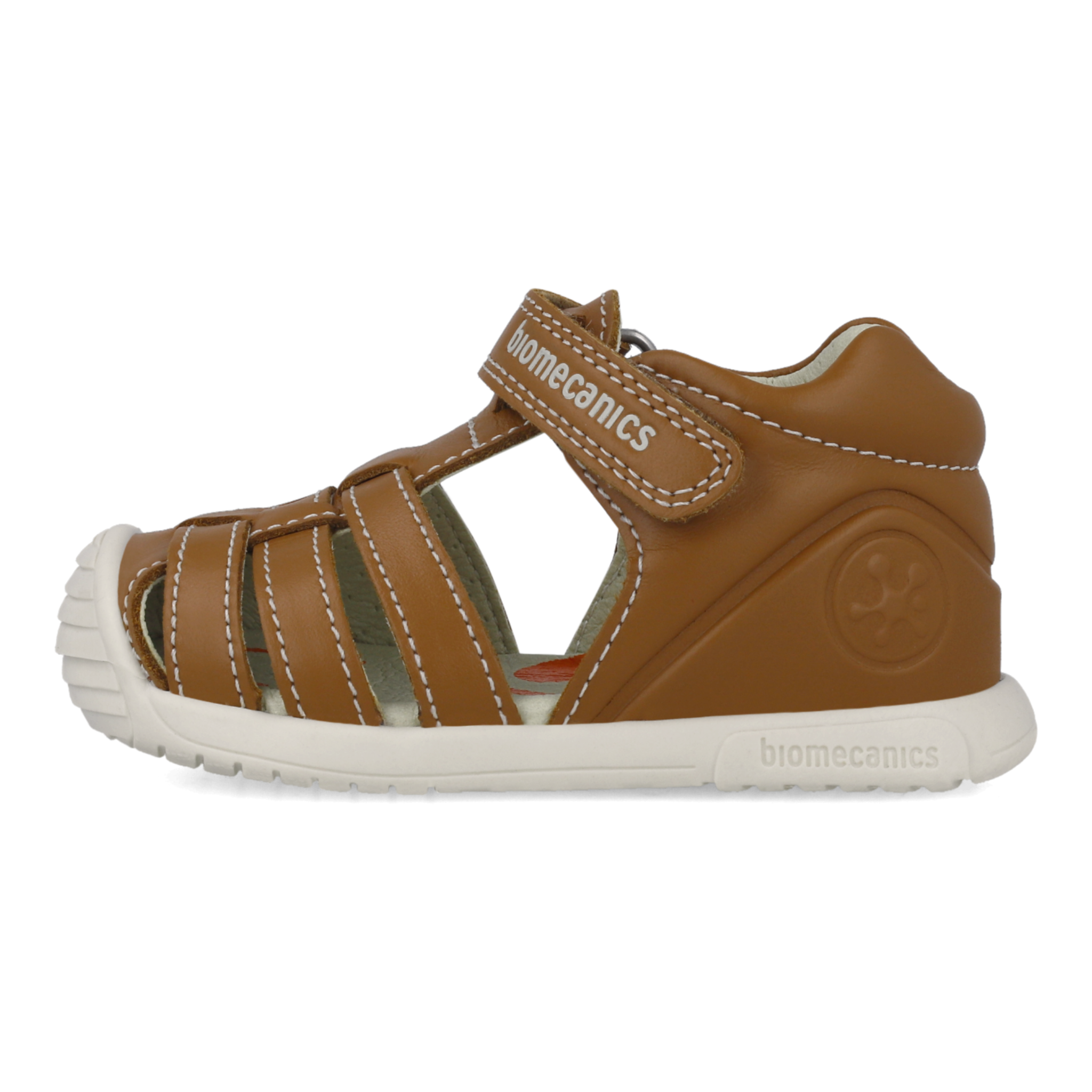 Leather first steps sandals, Natural 