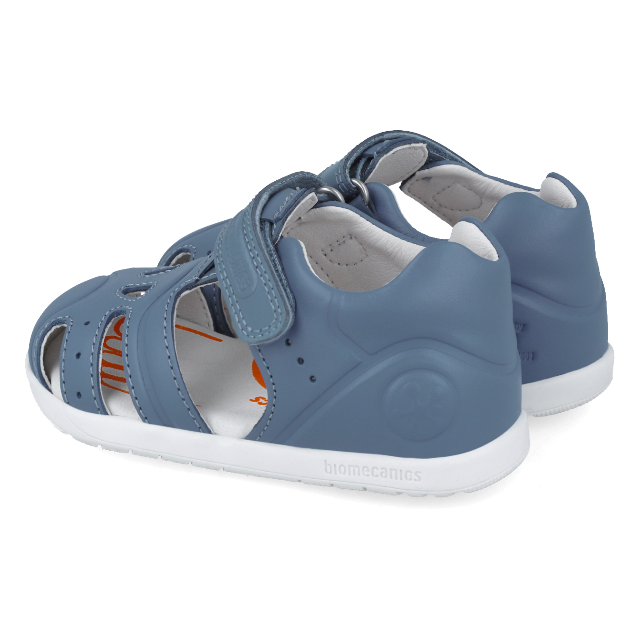 Sandali wider (piedi larghi) in pelle, Blu
